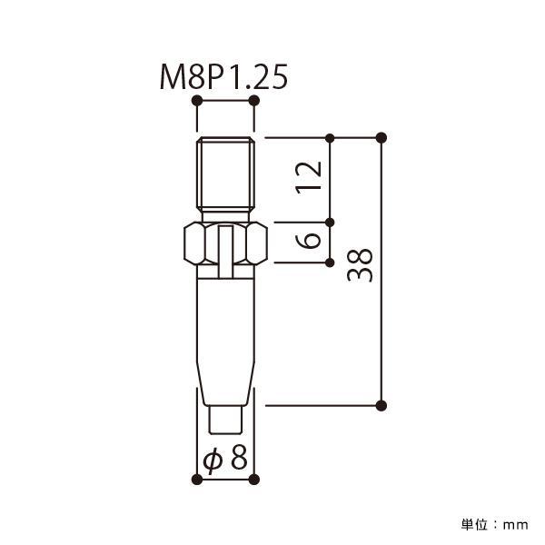 BS-38+T アラカワφ1.5 2.5用 天井金具 アンカー取付 アラカワグリップ 真鍮 ステンレス ワイヤーディスプレイ ハンギングシステム｜shop-balloon｜02