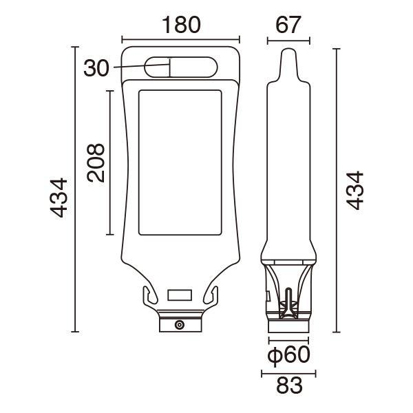 SF-45-C チェーンポール用看板 侵入禁止 ※チェーンポール別売 ミツギロン 組立簡単 表示看板 取付備品 施設案内 屋外 ガレージ 車庫 パーキング ロードサイン｜shop-balloon｜02