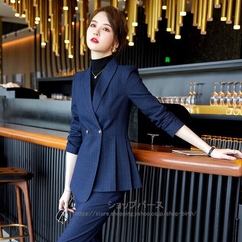 スーツ レディース セットアップ 2点セット フレアジャケット