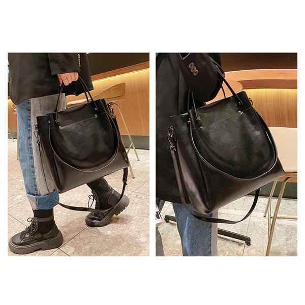 ショルダーバッグ トートバッグ 斜めがけ 大容量 大きめ レトロ 本革 ショルダー かばん バッグ 2way 通勤 軽量 レディース 肩掛け 爆買_7