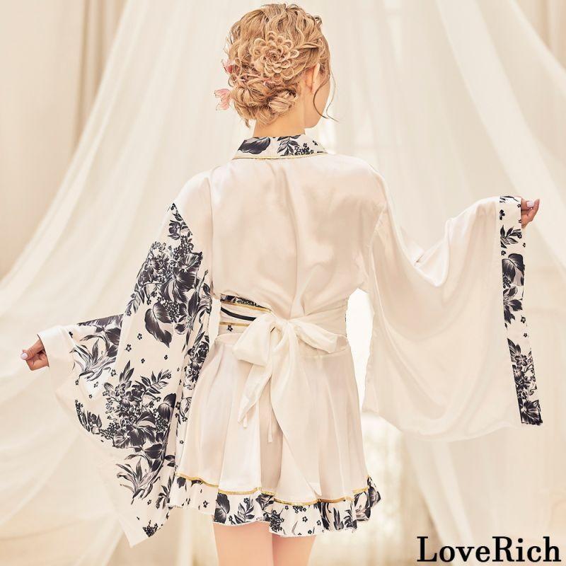 LoveRich ラブリッチ 【6カラー/2点セット】花柄 ツートン フリル ミニ  