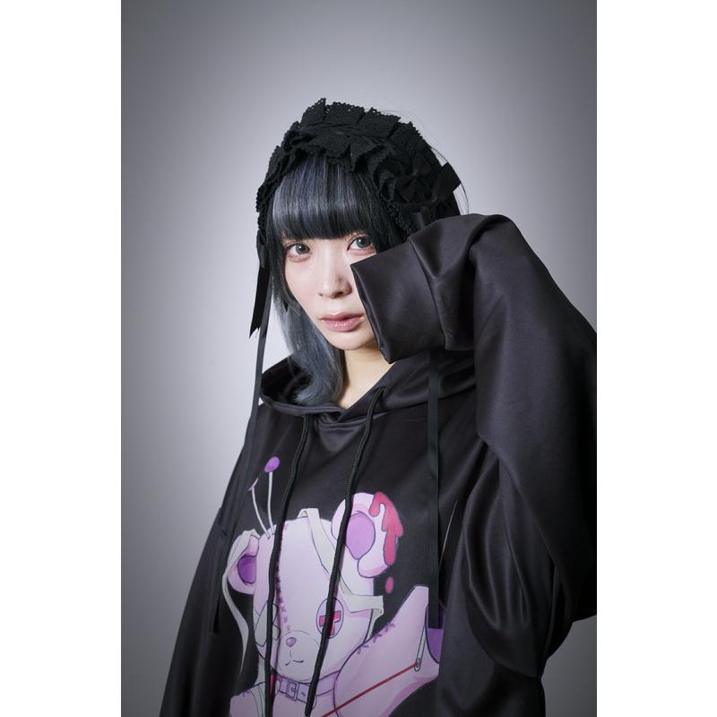 PSYCHO NATION サイコネーション × 葛木 そな コラボ Sewing Heart ダンボールニットプルパーカー 113612 PSYCHO NATION サイコネーション × 葛木 そな コラボ Sewing Heart