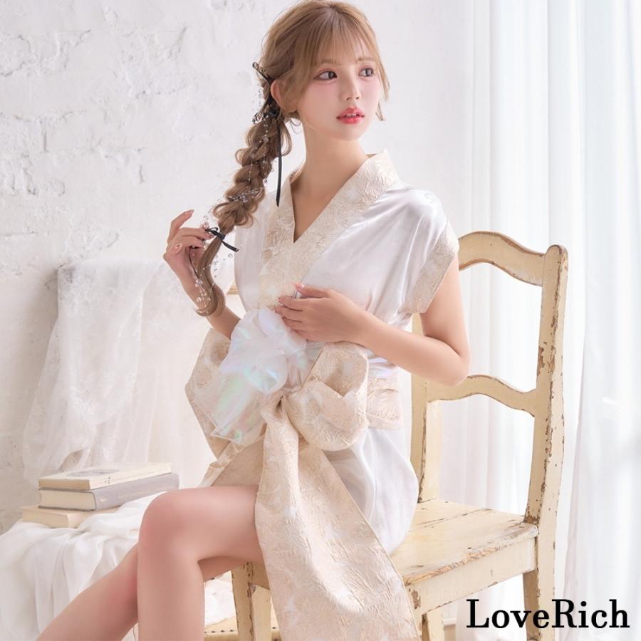 LoveRich ラブリッチ 【2点セット】花柄ノースリーブ ミニ 豪華 帯