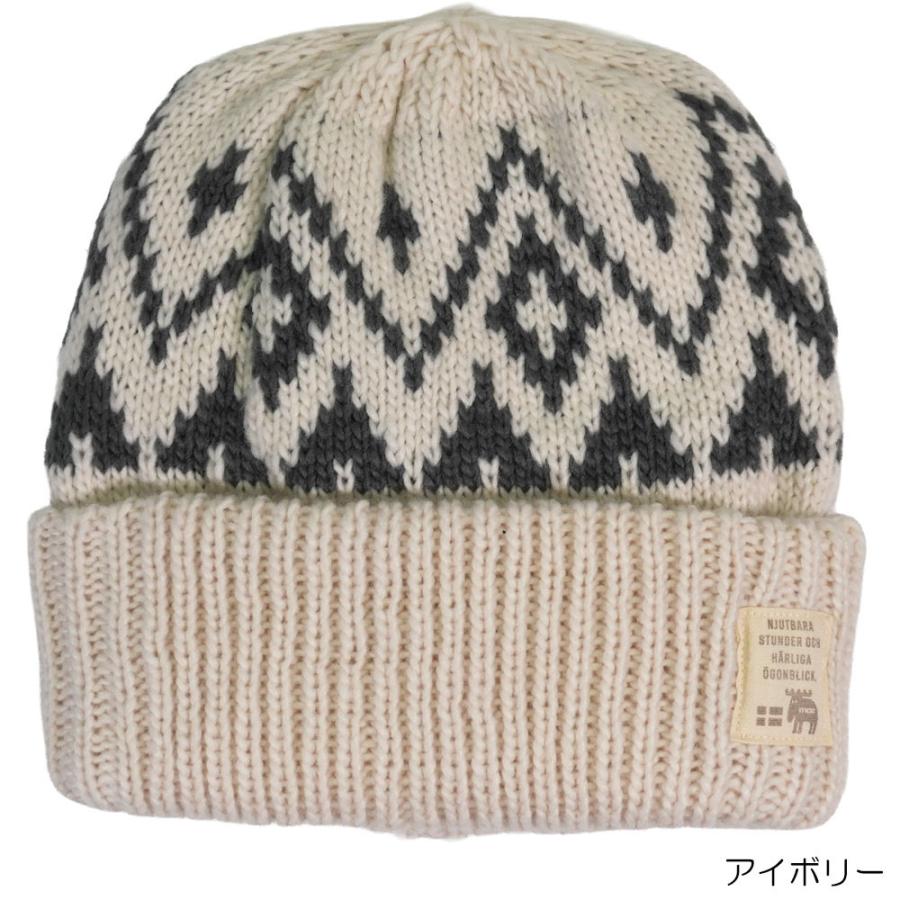moz（モズ） ノルディック柄ニットキャップ カジュアル ストリート