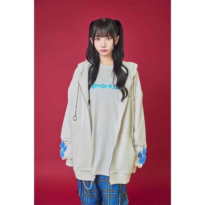 PSYCHO NATION サイコネーション 猫耳フード しっぽ付き フルジップ 