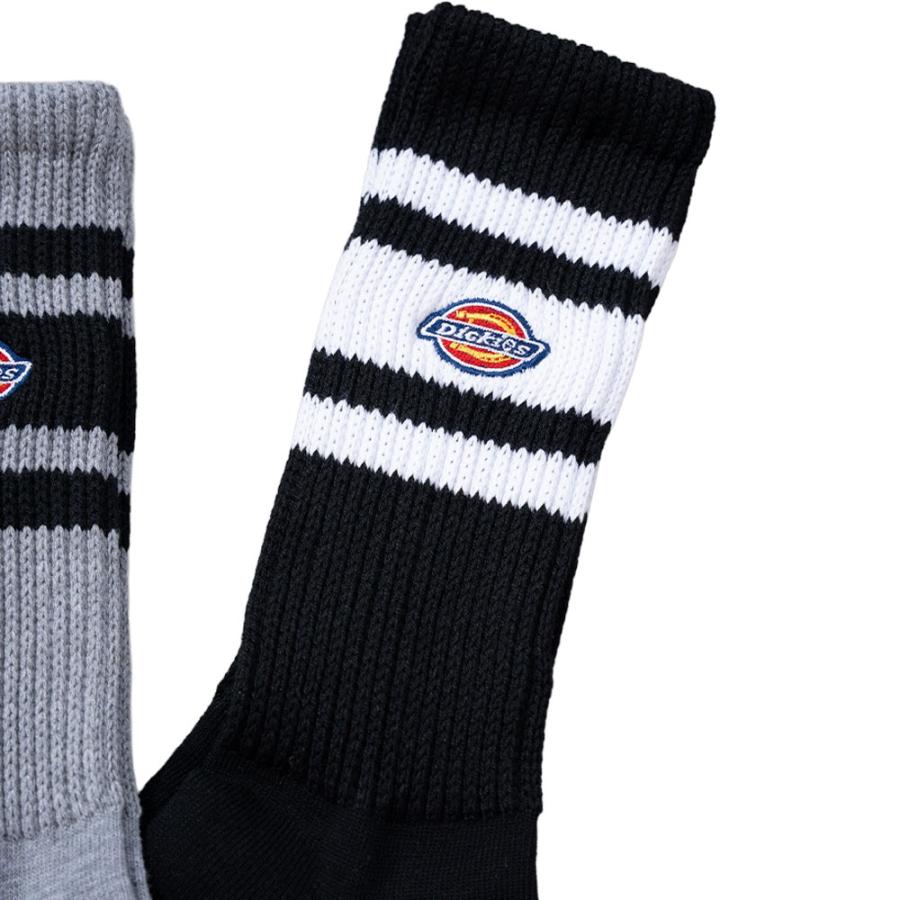 Dickies（ディッキーズ） 【3足セット】 DK クルー丈 3ライン 足底