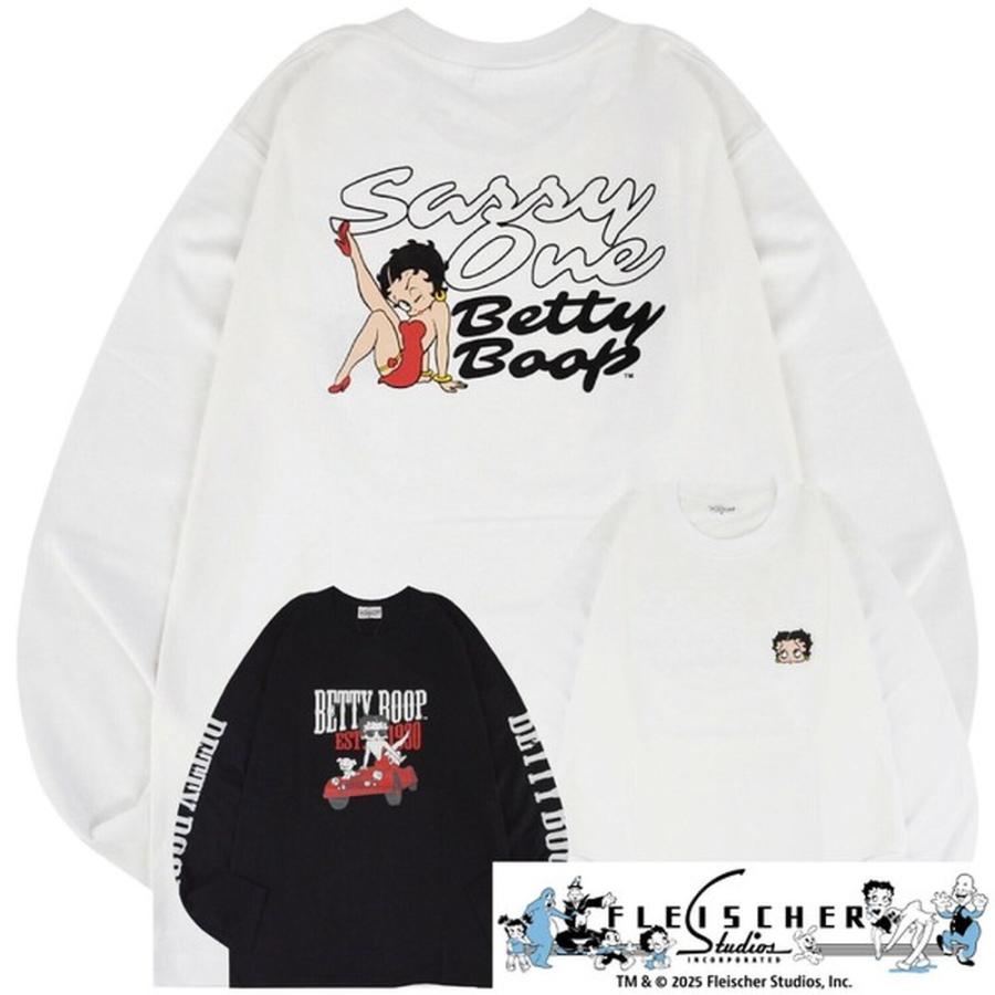 ベティー ブープ Tシャツ 長袖 ロンT BETTY BOOP プリント メンズ 