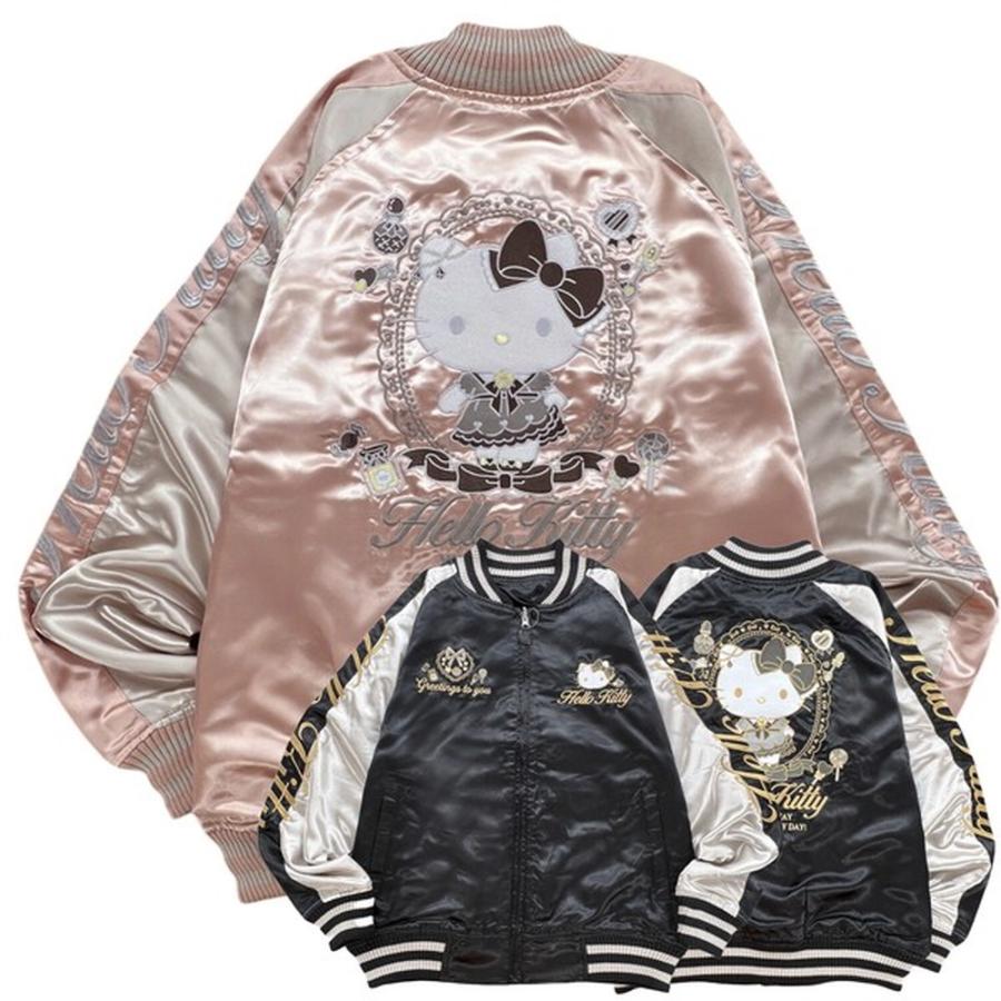 Hello Kitty スカジャン Mサイズ ハローキティ リバーシブルスカジャン 長袖 サンリオ HELLO KITTY