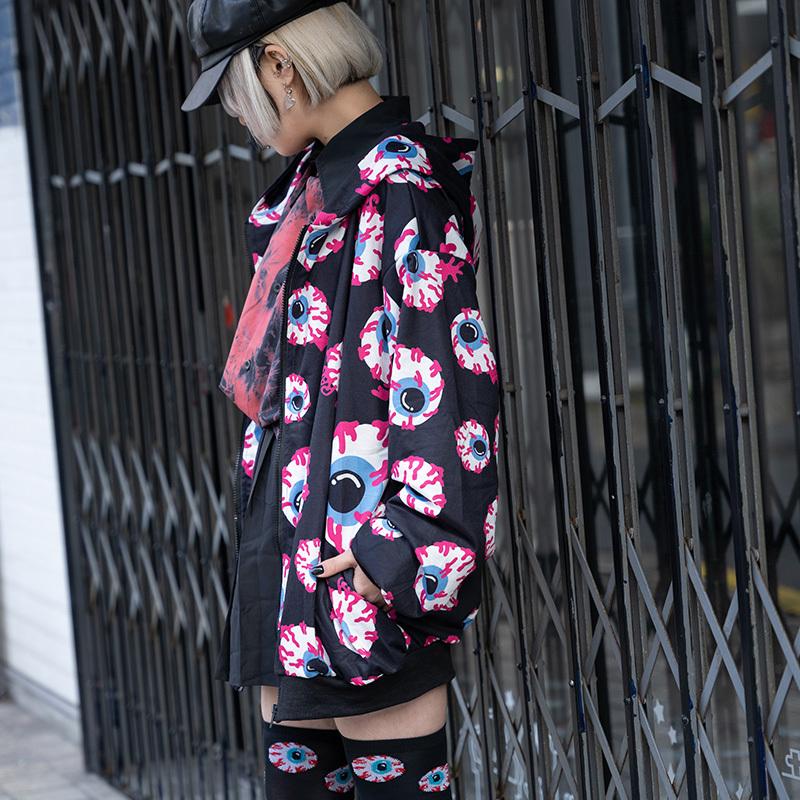 Acdc Rag エーシーディーシーラグ メダマ Zip Bigパーカー 長袖 薄手 オーバーサイズ 原宿 原宿系 ファッション レディース メンズ パンク ロック V系 Jr 330 23 Selectshop Bloom 通販 Yahoo ショッピング