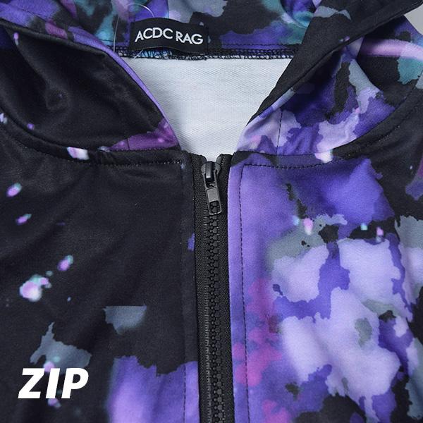 ACDC RAG エーシーディーシーラグ スペース ZIP BIGパーカー 宇宙柄 長袖 かわいい ファッション メンズ レディース 大きいサイズ パンク ロック V系 ライブ｜shop-bloom｜06