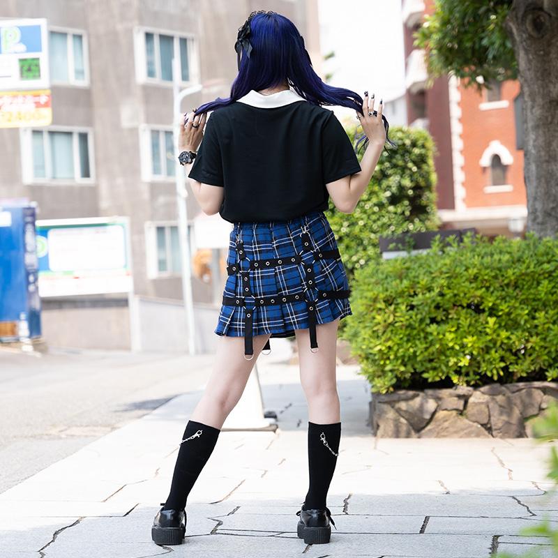 ACDC RAG エーシーディーシーラグ プリーツスカート パンク ロック V系