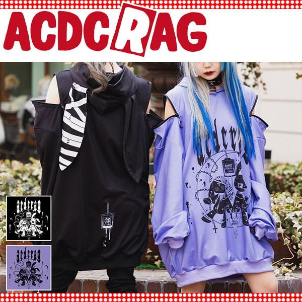 ACDC RAG エーシーディーシーラグ ムーンバニードールズ パーカー 原宿系 パンク ロック 大きいサイズ ユニセックス ...
