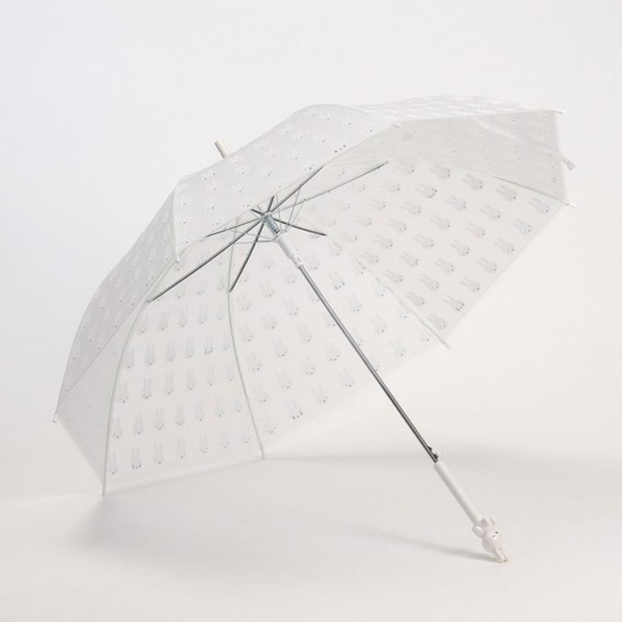 miffy ミッフィー 婦人用雨傘 ビニール長傘・フェイス柄 MIF-590B