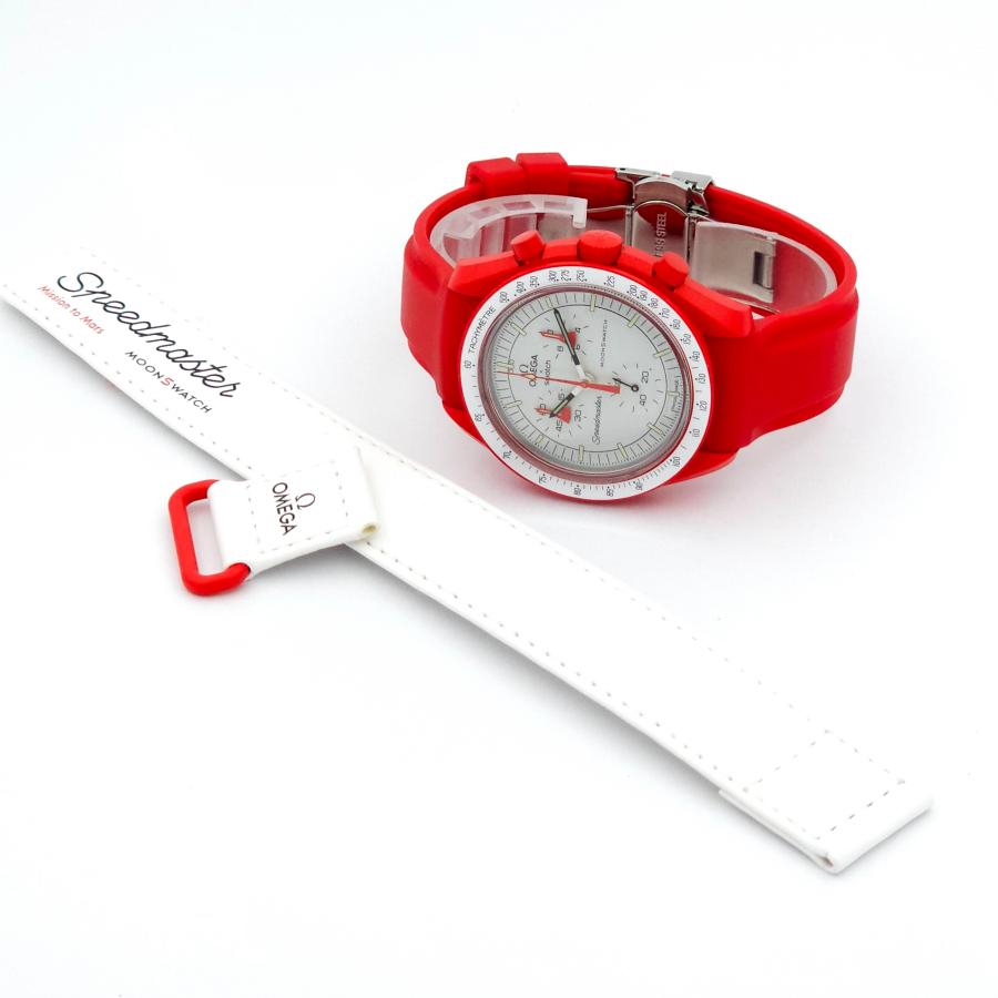 OMEGA x Swatch スピードマスター レッド OMEGA スウォッチ ムーンウォッチ OMEGA x Swatch オメガ×スウォッチ スピードマスター