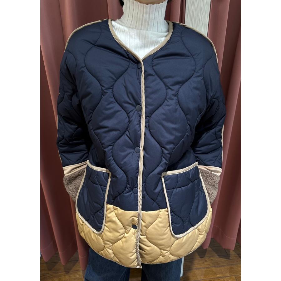 Lallia Mu ラリアムー リバーシブルキルトボアコート SALE : セレクト 