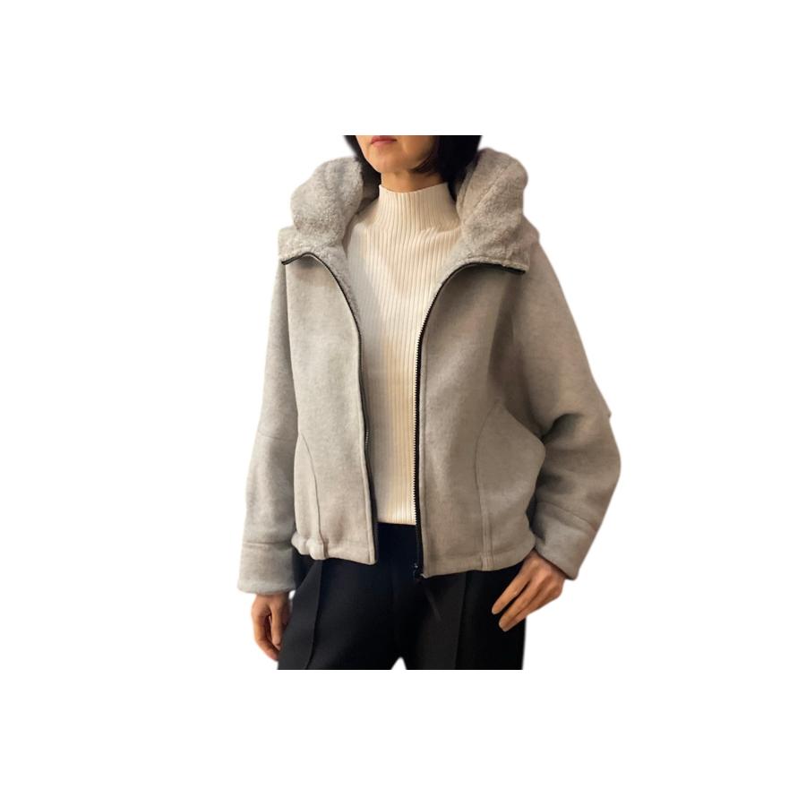Lallia Mu（ラリア・ムー） ボアフードショートコート SALE : セレクト