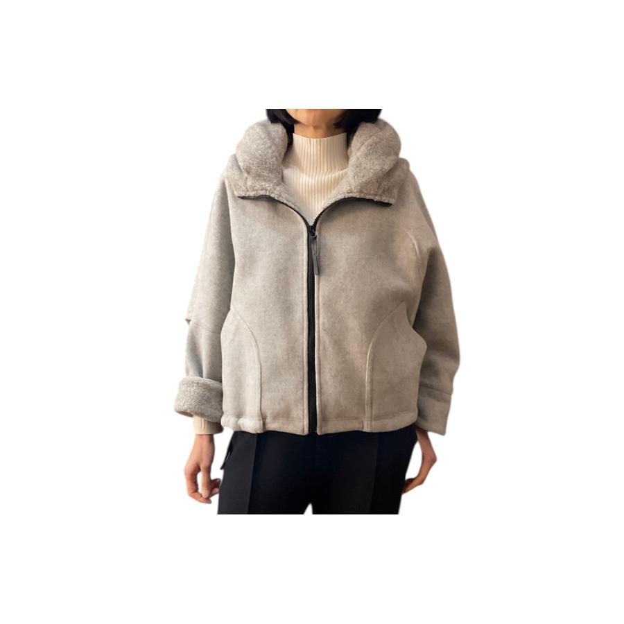 Lallia Mu（ラリア・ムー） ボアフードショートコート SALE : セレクト