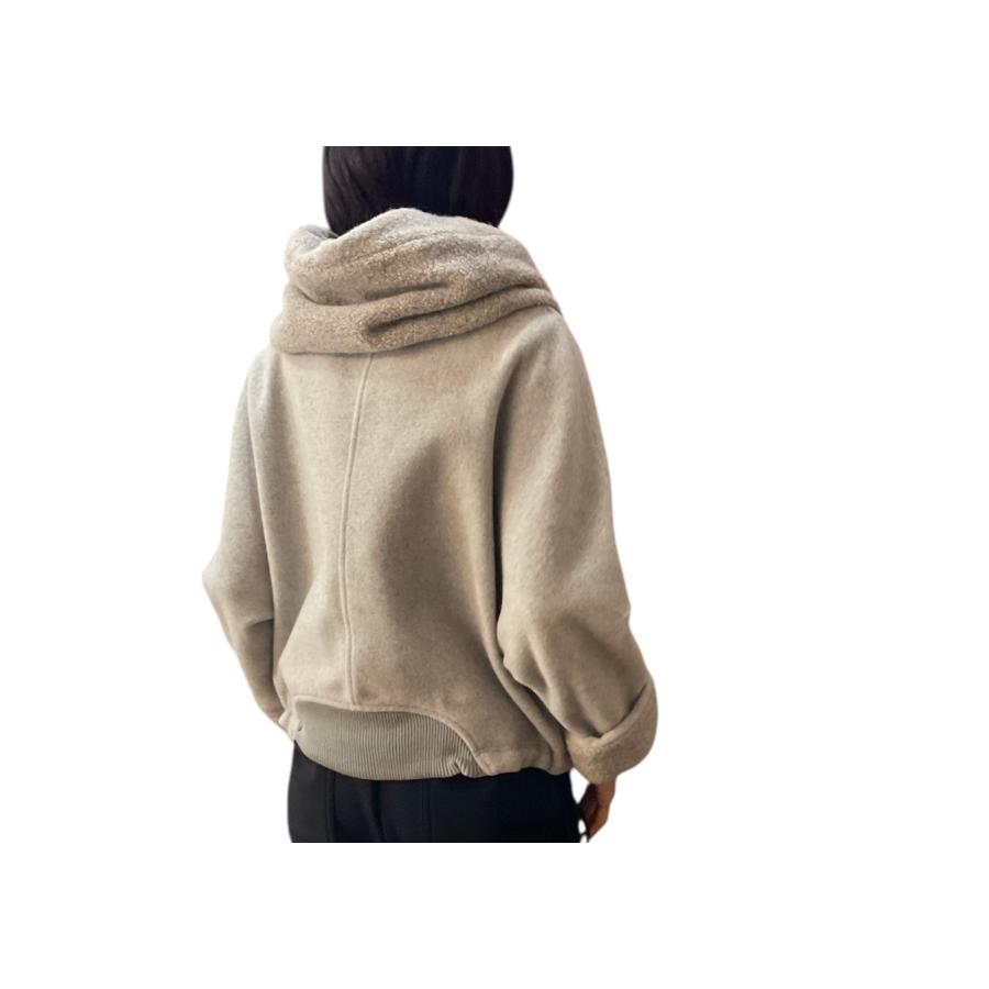 Lallia Mu（ラリア・ムー） ボアフードショートコート SALE : セレクト