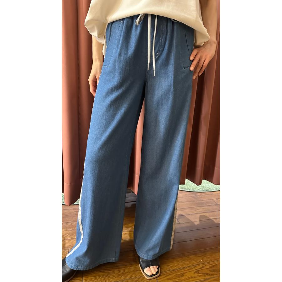 KOKIA コキア サイドラインダンガリーワイドパンツ : セレクトショップ