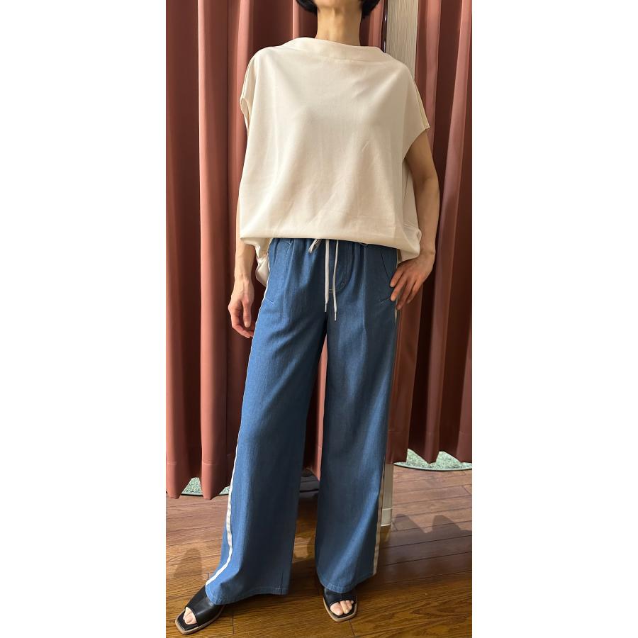 KOKIA コキア サイドラインダンガリーワイドパンツ : セレクトショップ
