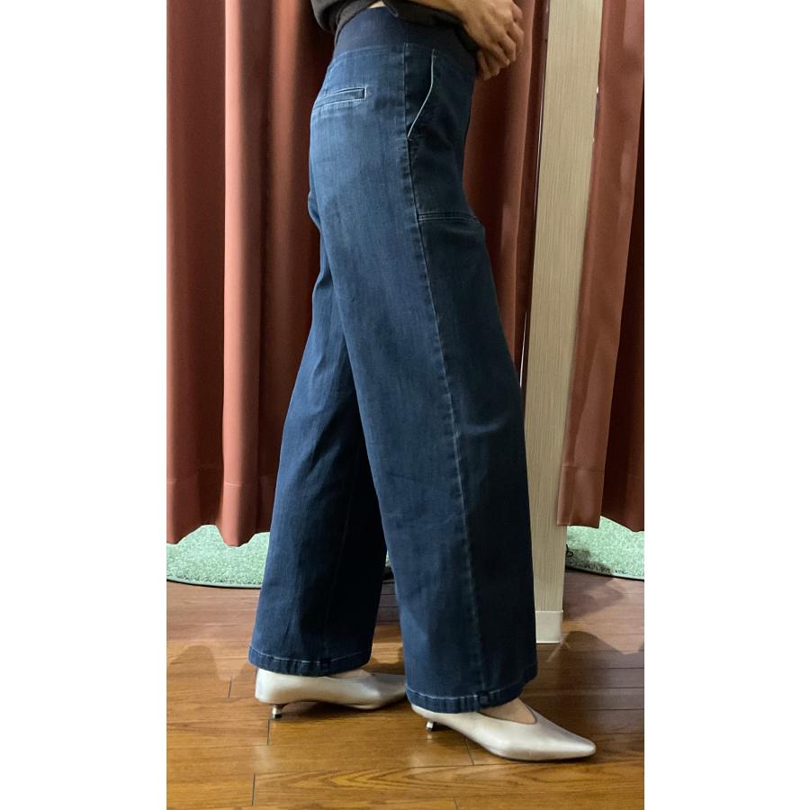 Blue Fronce ブルーフロンセ ISKOウエストリブワイドデニム : セレクト