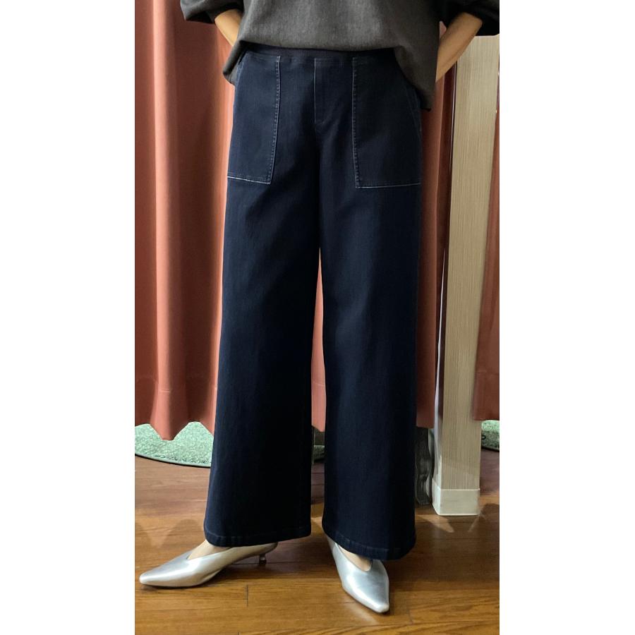 Blue Fronce ブルーフロンセ ISKOウエストリブワイドデニム : セレクト