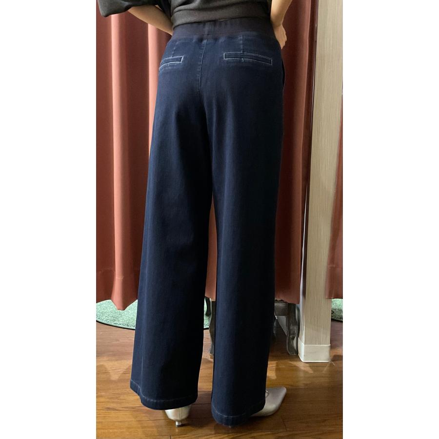 Blue Fronce ブルーフロンセ ISKOウエストリブワイドデニム : セレクト