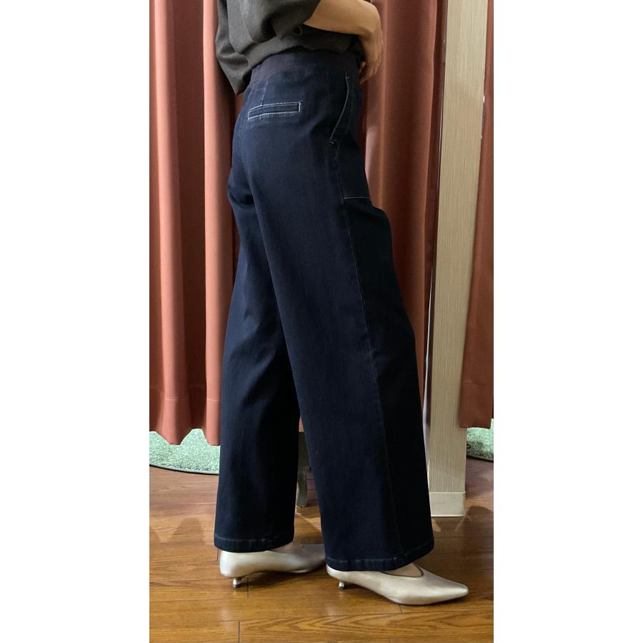 Blue Fronce ブルーフロンセ ISKOウエストリブワイドデニム : セレクト