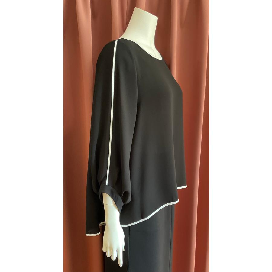 Blue Fronce ブルーフロンセ 配色ライン入りブラウス : セレクト