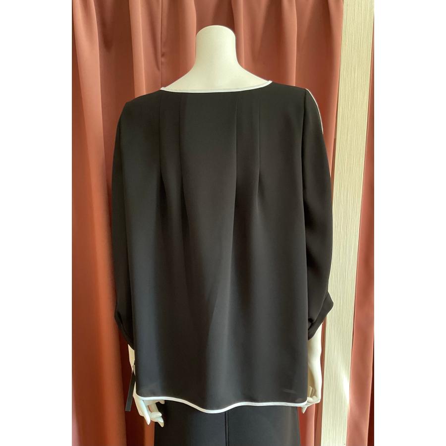 Blue Fronce ブルーフロンセ 配色ライン入りブラウス : セレクト