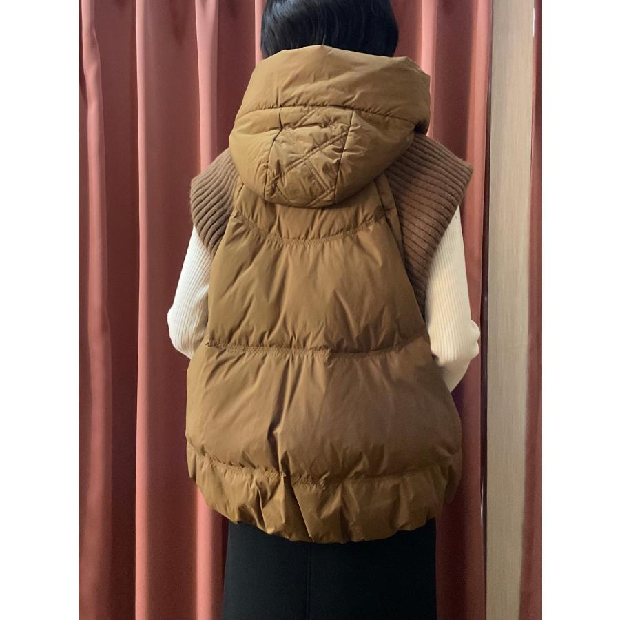 SALE 30%off】 Blue Fronce ブルーフロンセ リブ切替ダウンベスト