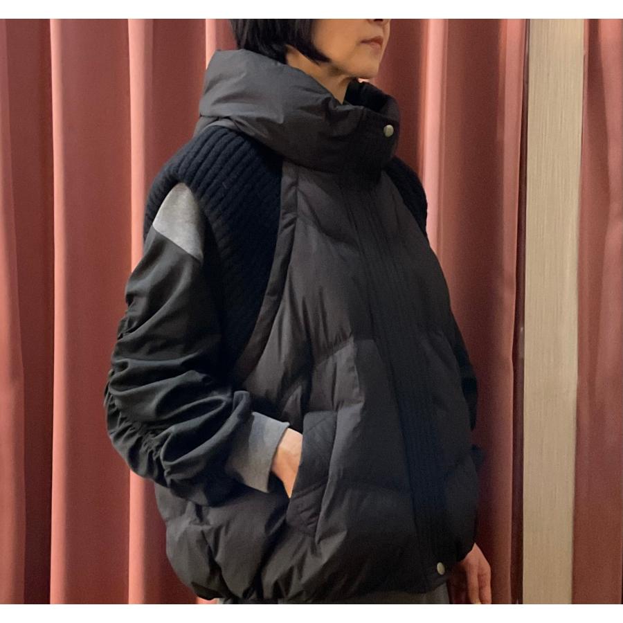 SALE 30%off】 Blue Fronce ブルーフロンセ リブ切替ダウンベスト