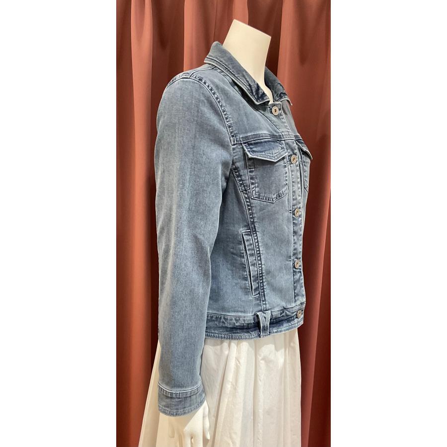 ✩ROBE　ISKOデニムショート丈ジャケット blue fronce ブルーフロンス ISKO ストレッチ デニムジャケット