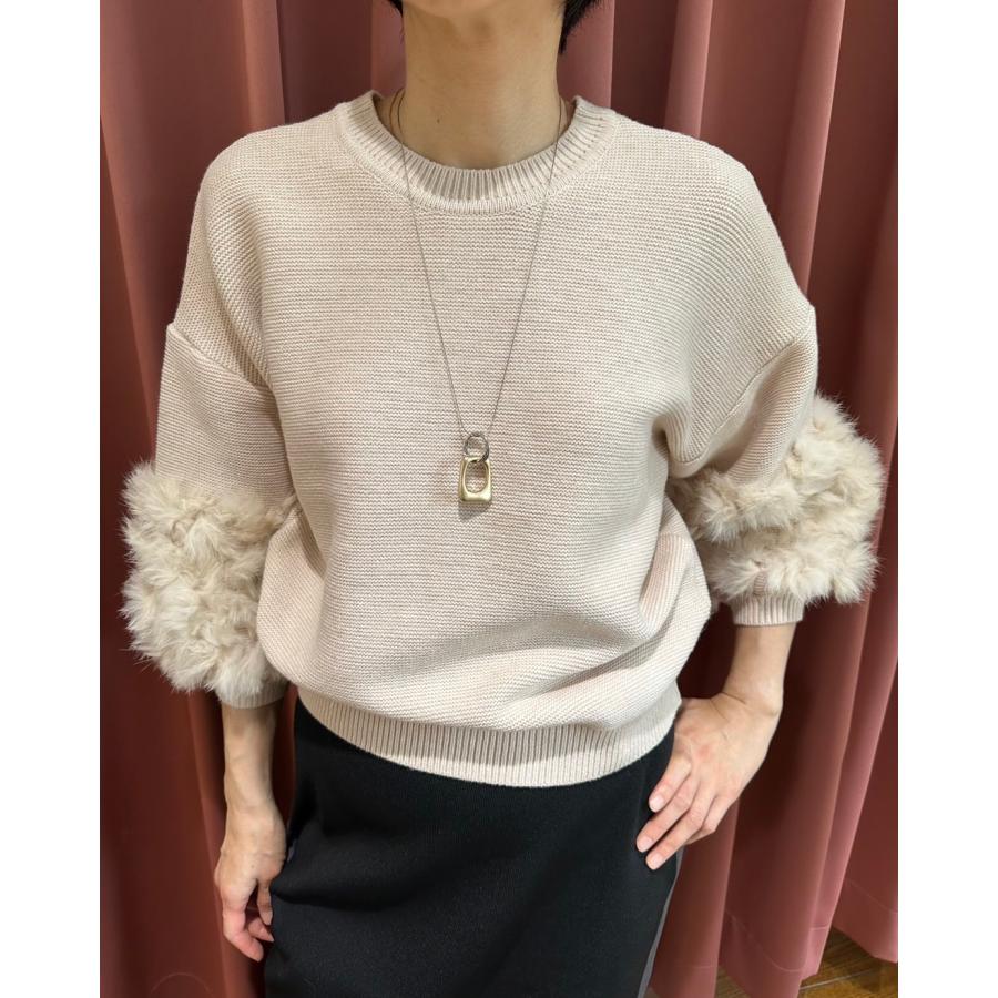 TORRAZZO DONNA トラッゾドンナ ラビットファー2wayニット 再入荷 
