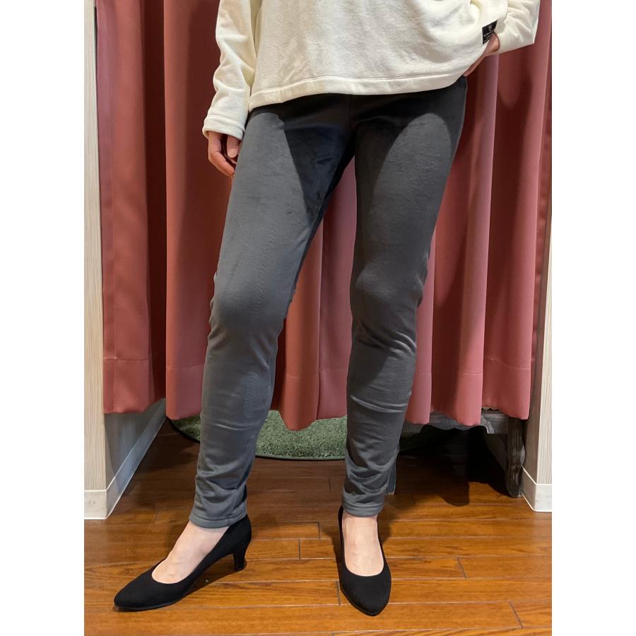 ayane アヤン ストレッチベロアプルオーバー チャコール ayane アヤン ストレッチベロアあったかインナー : セレクトショップ