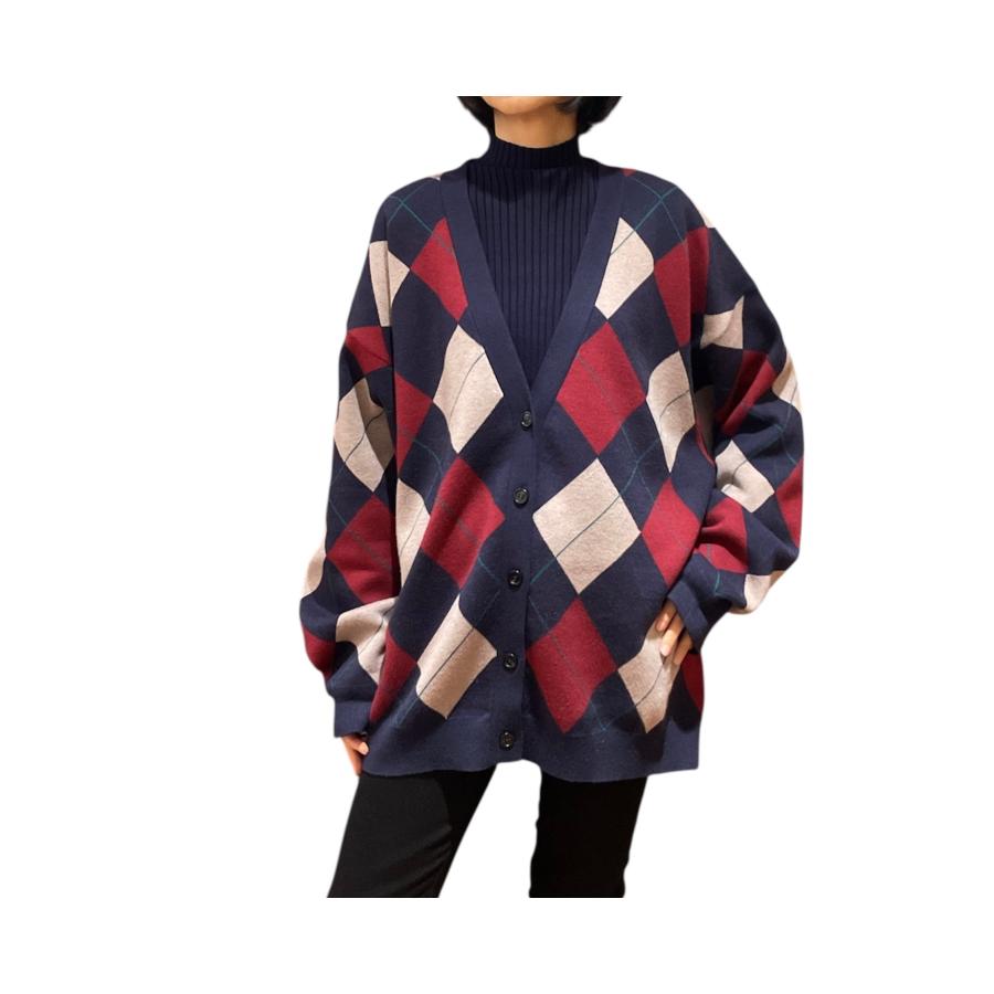 期間限定出品！ayane今期のアーガイル柄カーディガン サイズ38 ayane今期のアーガイル柄カーディガン サイズ38 - メルカリ