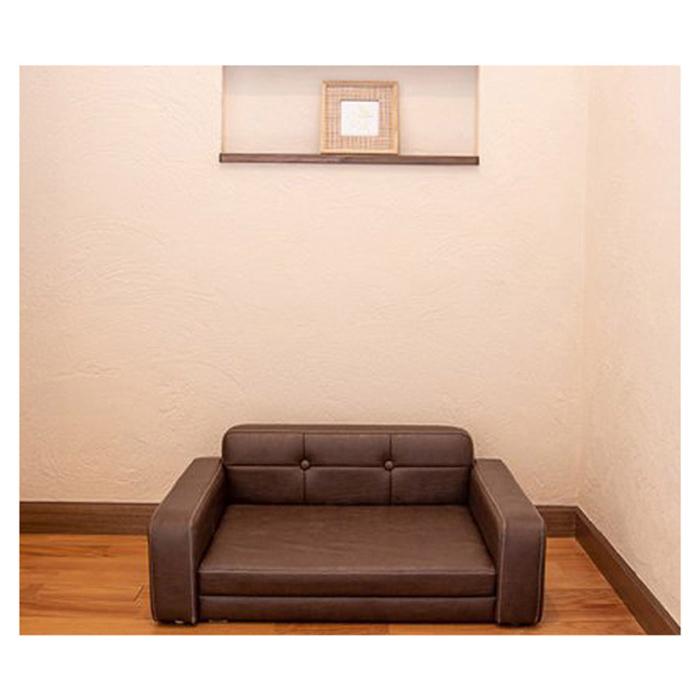 犬 猫 ペットベッド ペットソファ 国産 手作り 低め シニア 子犬 子猫 レザー Soleil ソレイユ 