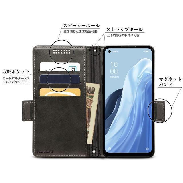 OPPO Reno7 A/Reno9 A/A54 5G/Find X5 Pro ケース OPG02 OPG04 レザー