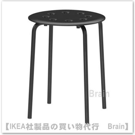 イケア（IKEA） MARIUS/マリウス スツール ブラック（001.623.80