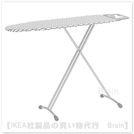 イケア（IKEA） DANKA/デンカ アイロン台120x37 cm シルバー（004.716