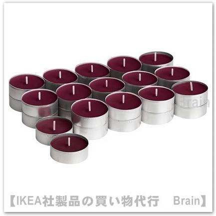 4円 でおすすめアイテム ｉｋｅａ イケア Stortskon ストールトショーン アロマティーライトキャンドル3 8 Cm 30個セット ベリー レッド
