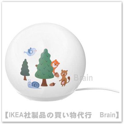 イケア IKEA/イケア BRUMMIG/ブルミグ LEDテーブルランプ17×18 cm 森の友達（005.261.25 ...