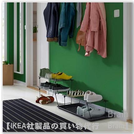 イケア（IKEA） GREJIG/グレイグ シューズラック58x27x17 cm グレー