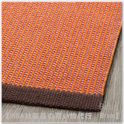ヴェステルヴィーグラグ 平織り イケア（IKEA） VAGOMRADE/ヴェーゴムローデ ラグ 平織り80x150 cm