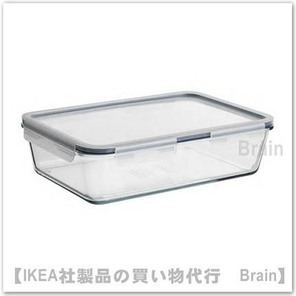 ＩＫＥＡ/イケア　IKEA 365+　保存容器 ふた付き32x21x9cm　ガラス/プラスチック（092.767.92）｜shop-brain