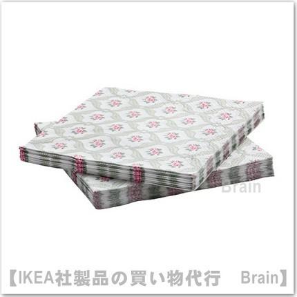 IKEA/イケア FORVANTAD/フォルヴェンタード ペーパーナプキン33×33cm 30枚セット ピンク（102.614.74