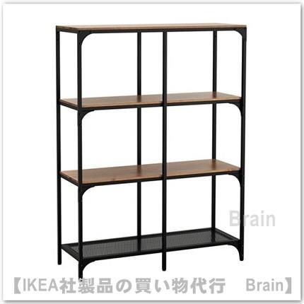 イケア（IKEA） FJALLBO シェルフユニット100x136 cm ブラック