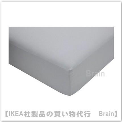 ＩＫＥＡ/イケア　VAGTISTEL　ボックスシーツ140×200cm　ライトグレー（103.858.65）｜shop-brain