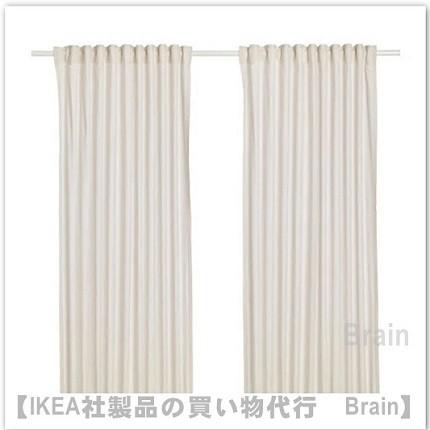 ｉｋｅａ イケア Hannalill カーテン1組145x250 Cm ベージュ Selectshop Brain 通販 Yahoo ショッピング