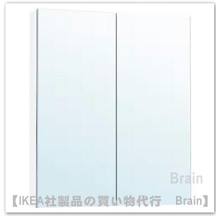 イケア（IKEA） LETTAN/レッタン ミラーキャビネット 扉付き80x15x95